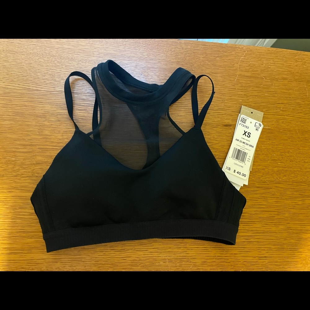 NWT adidas black sports bra